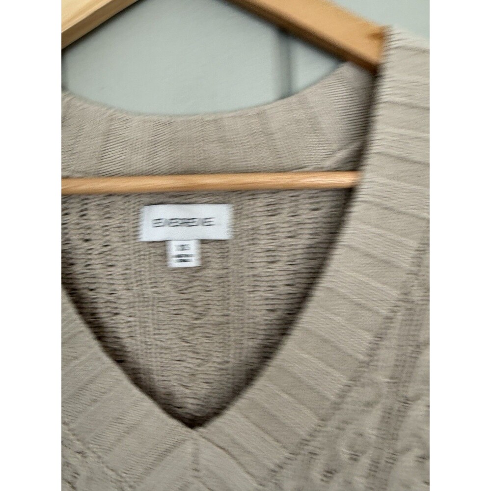 Evereve Sweater Vest XS Cable Knit Y2K Preppy Academia V-Neck Layering - Picture 3 of 7